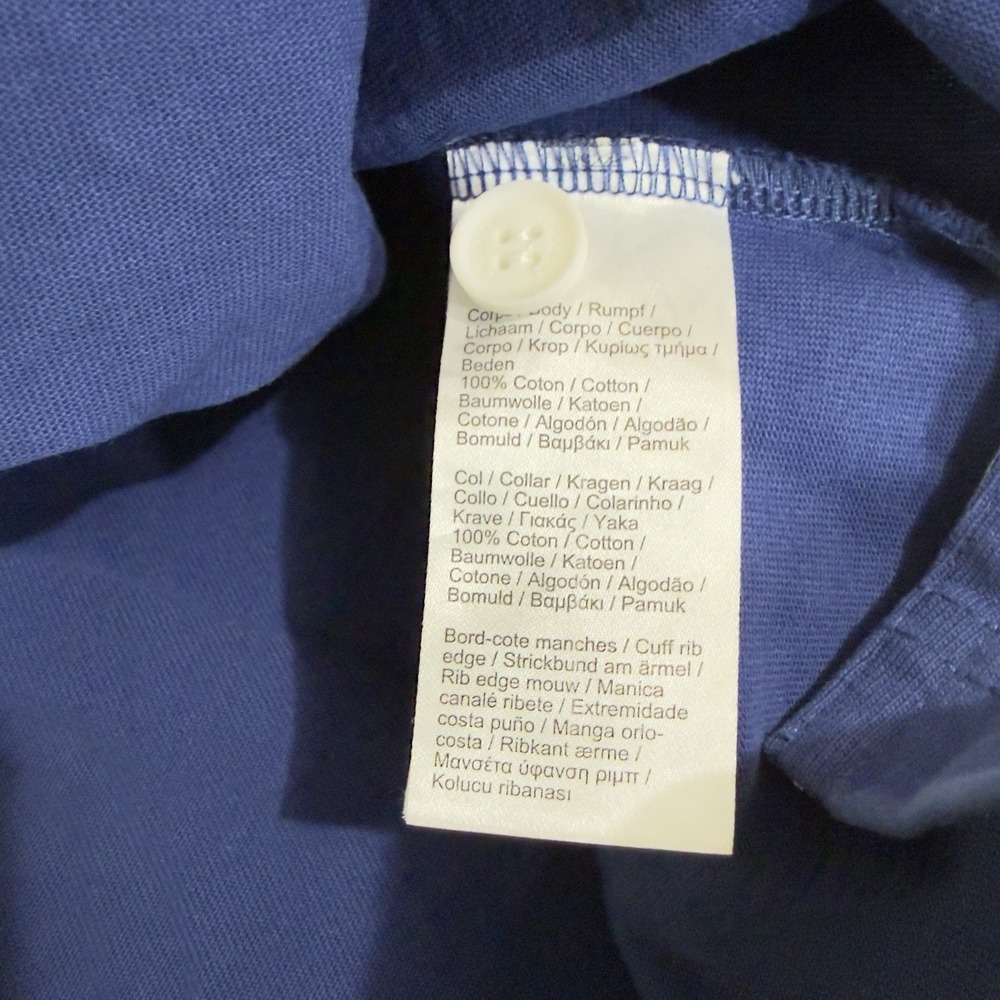 Lacoste Sailing Gear Long Sleeve Rugby Polo Shirt Blue Nautical Streetwear Large - Picture 13 of 15